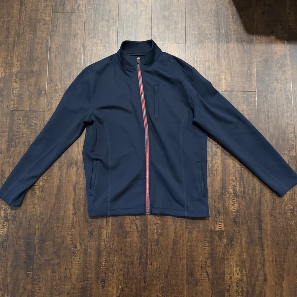 LIKE NEW- UNTUCKit Navy Dashwood Men’s Full Zip Jacket- Size Medium